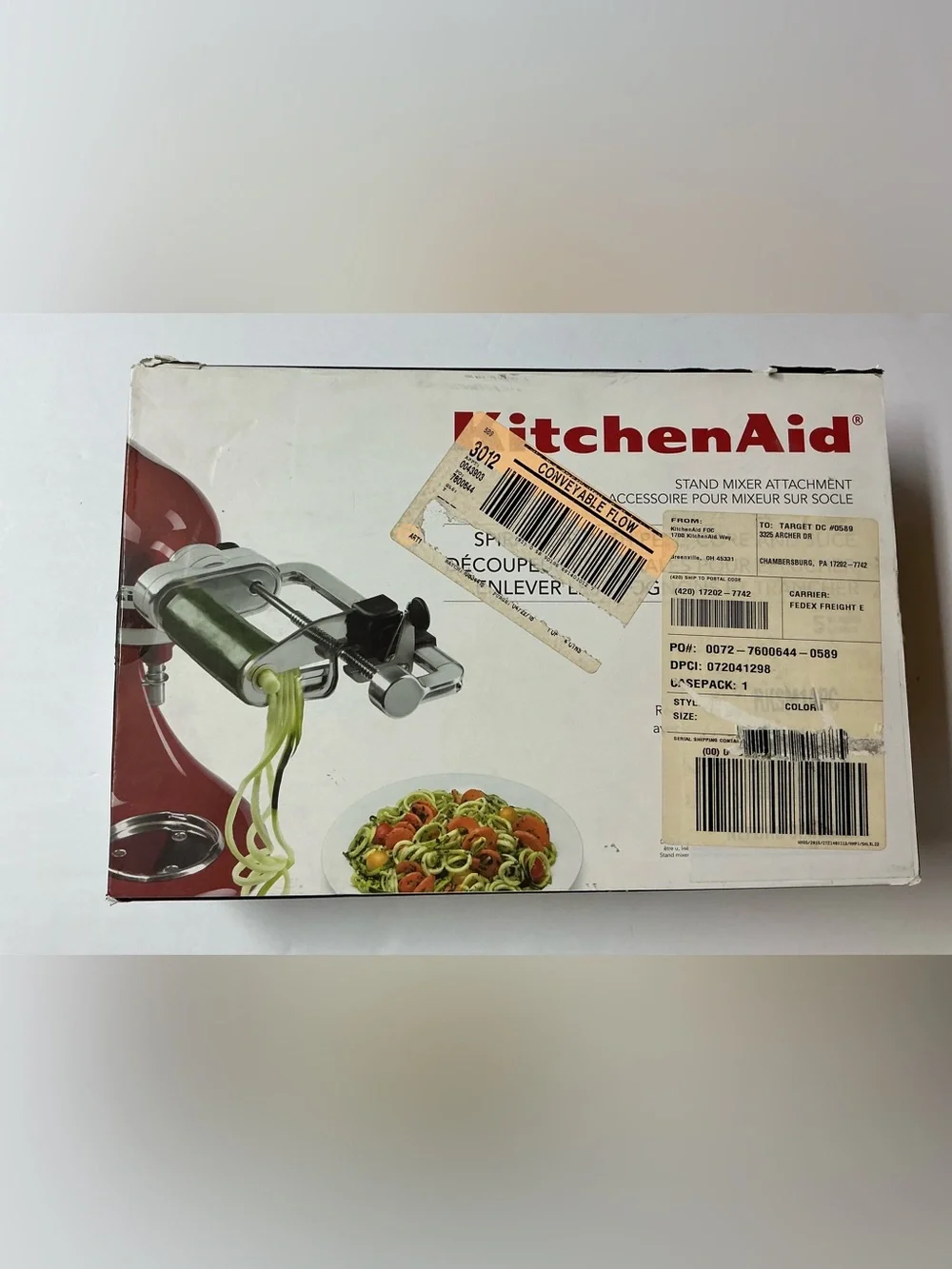 KitchenAid/ 5 BLADE SPIRALIZER WITH PEEL, CORE AND SLICE